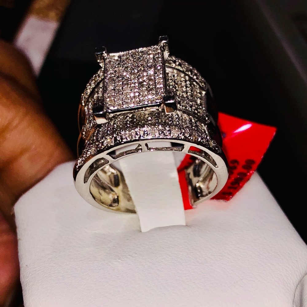Mesmerizing real diamond Turkish designer ring only 1 ever made like it NOT CZ - Picture 8 of 8